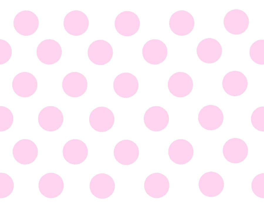 Add A Fun And Unique Touch To Your Home With This Bright Pink Polka Dot Wallpaper. Wallpaper