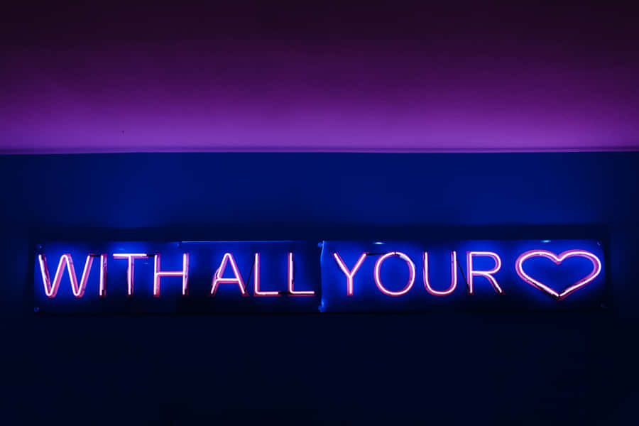 Add A Neon Touch To Your Computer Setup Wallpaper