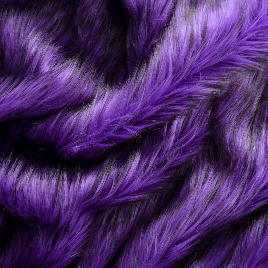 Add A Touch Of Royalty To Your Look With This Regal Purple Faux Fur. Wallpaper