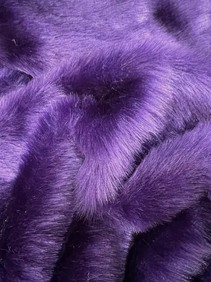 Add A Touch Of Style And Sophistication To Your Home With Purple Faux Fur Wallpaper