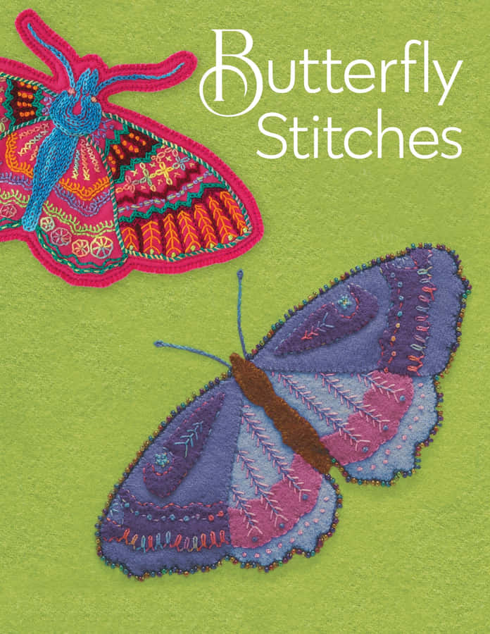 Add A Unique Touch To Any Fabric With Butterfly Stitch Wallpaper