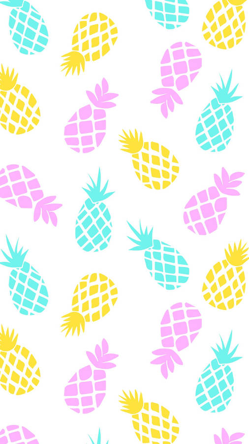 Add Some Color To Your Home With Delightful Pineapple Patterns Wallpaper