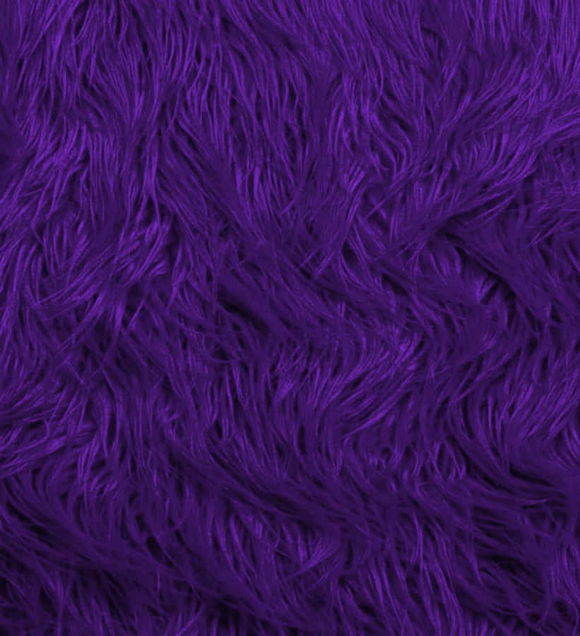 Add Some Luxury And Sophistication To Your Wardrobe With A Stylish Purple Faux Fur Wallpaper