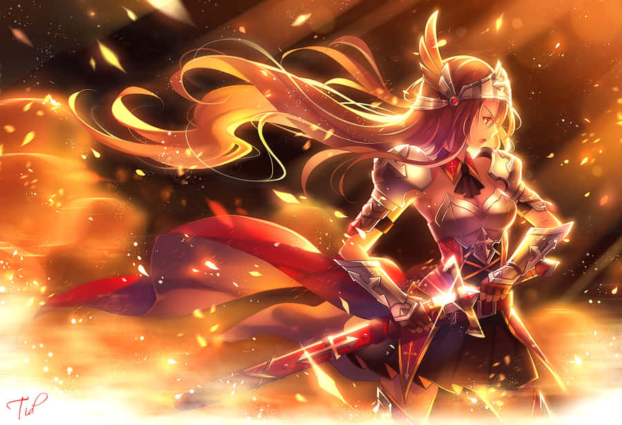 Admire The Awesome Beauty Of Anime Fire Wallpaper