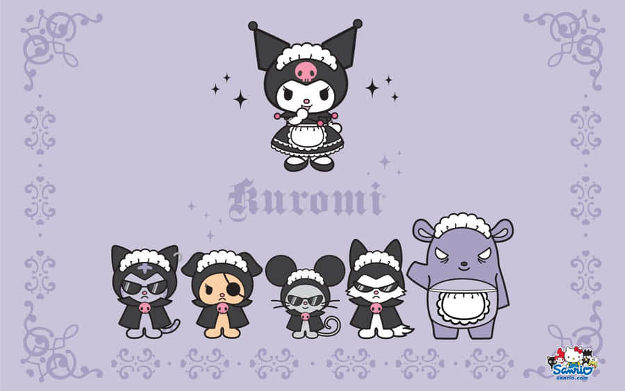 Admire The Playful Aesthetic Of Kuromi Wallpaper