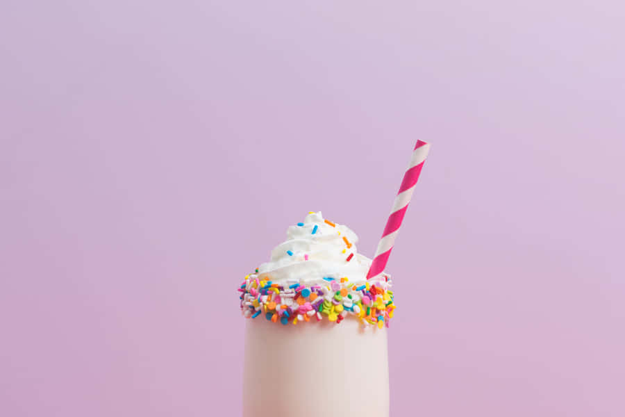 Adorable Assortment Of Colorful Macarons On A Light Pink Surface Wallpaper