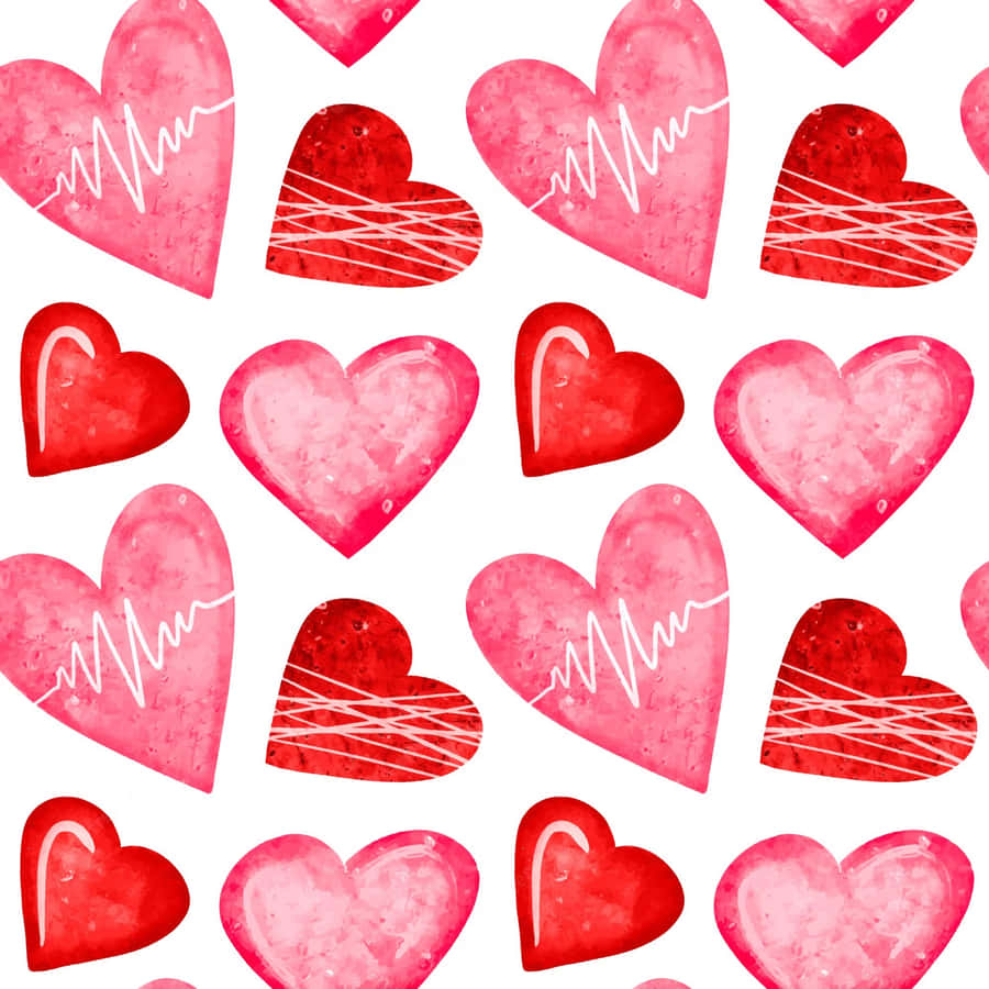 Adorable Collection Of Colorful Love Hearts Wallpaper