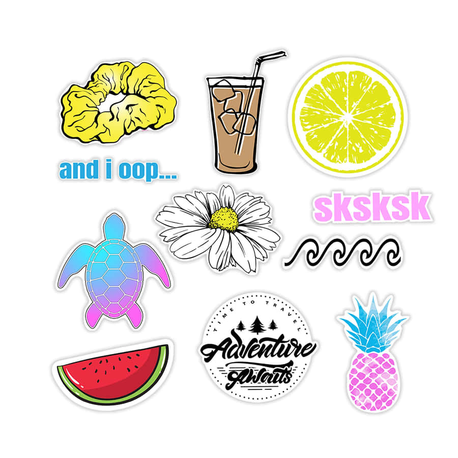 Adorable Collection Of Cute Stickers Wallpaper