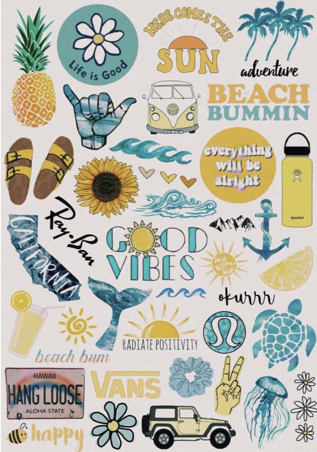 Adorable Collection Of Cute Stickers Wallpaper