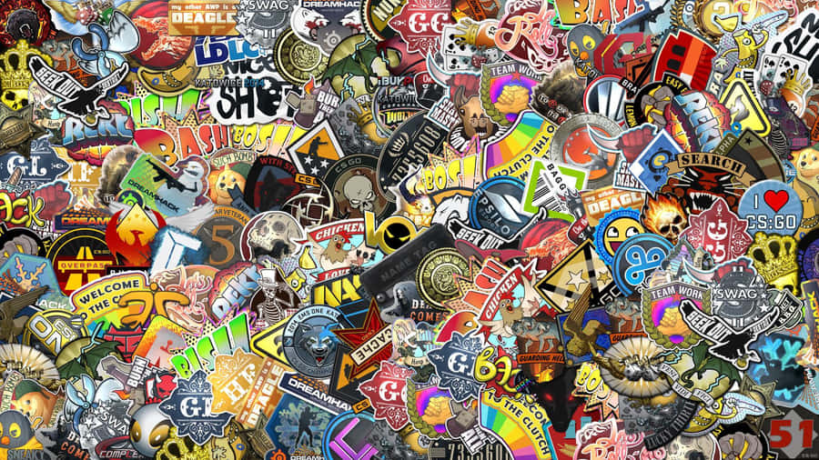 Adorable Collection Of Cute Stickers On Display Wallpaper