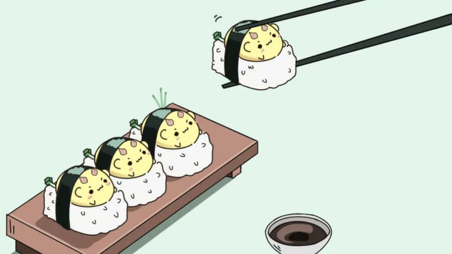 Adorable Kawaii Bento Box Wallpaper