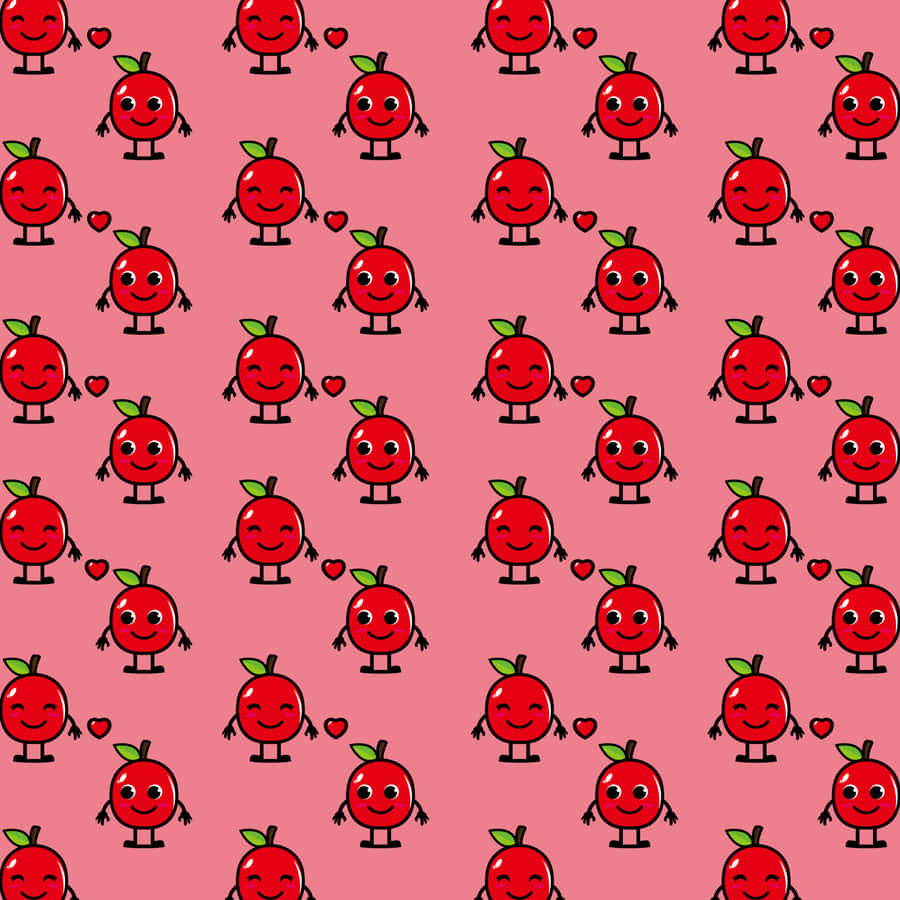 Adorable Kawaii Characters Gathering In A Colorful Scene Wallpaper