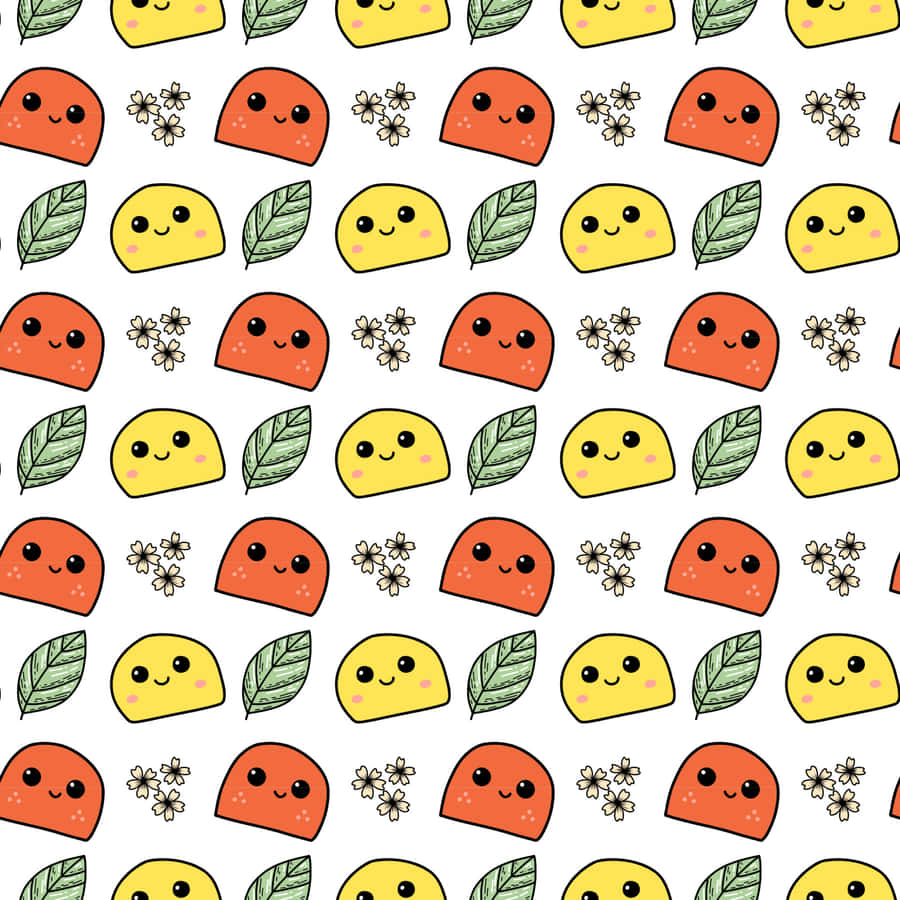 Adorable Kawaii Japanese Characters Gathered Together Wallpaper