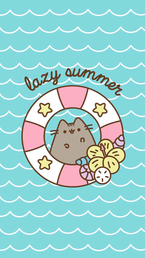 Adorable Kawaii Pusheen Wallpaper