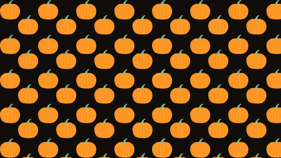 Adorable Pumpkin On A Scenic Fall Background Wallpaper