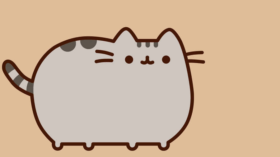 Adorable Pusheen Making A Cute Expression Wallpaper