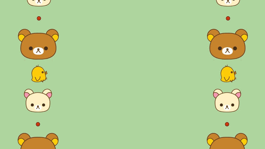 Adorable Rilakkuma Enjoys Restful Day Wallpaper