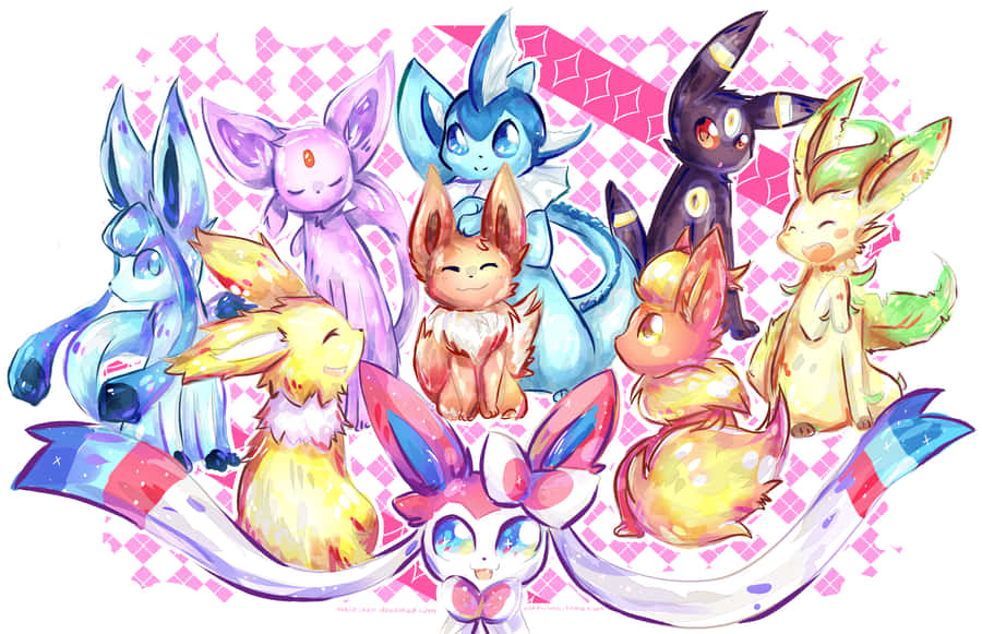 Adorable Sylveon Poses In The Sun Wallpaper
