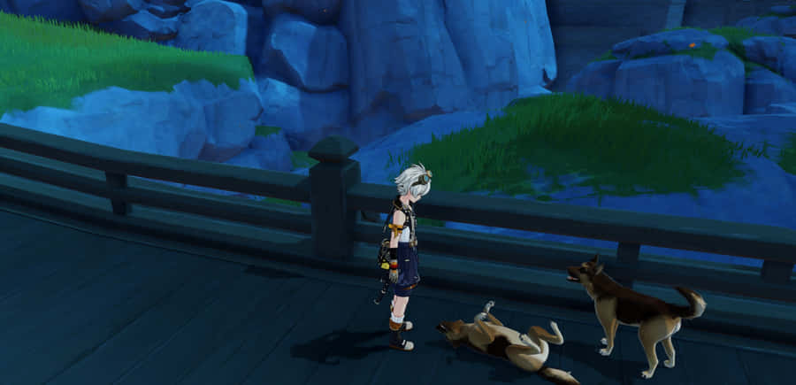 Adventurous Bennett In Genshin Impact Wallpaper