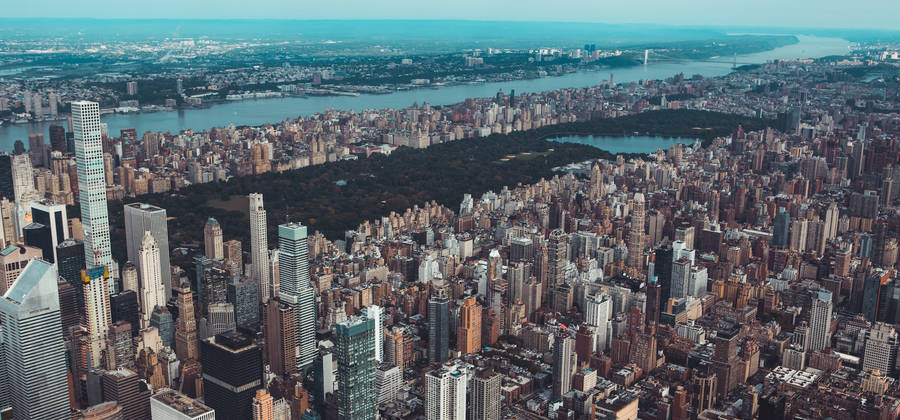 Aerial View Of Central Park Wallpaper