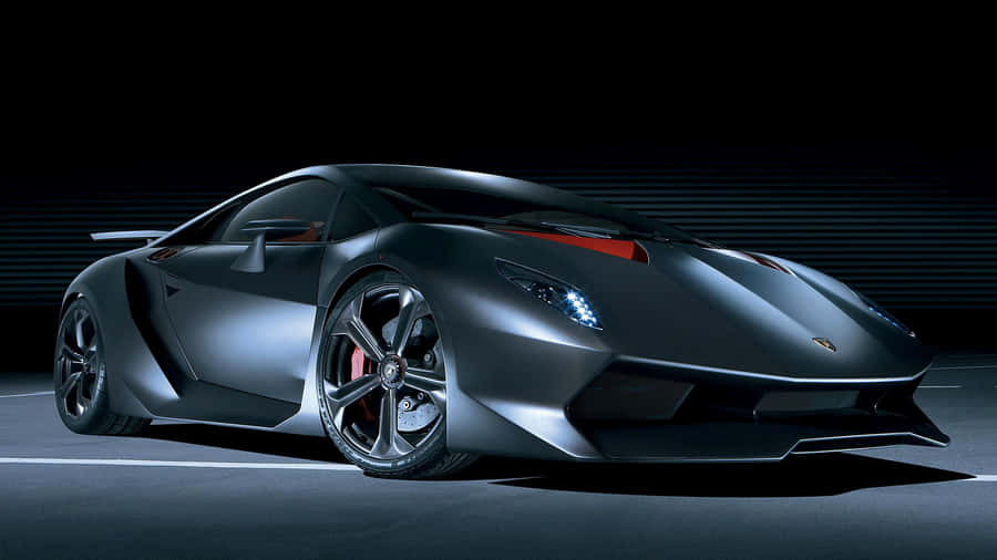 Aerodynamic Speed Meets Cutting-edge Design: Lamborghini Sesto Elemento Wallpaper