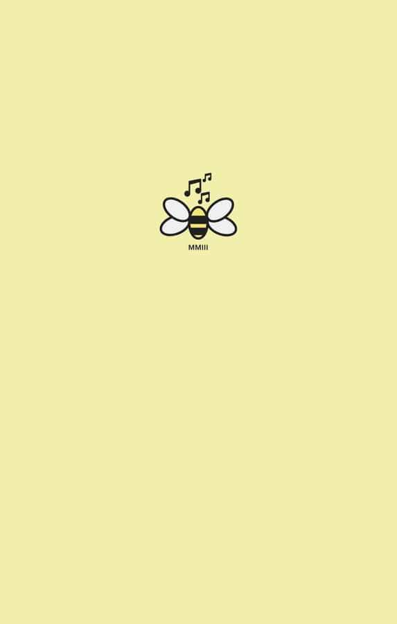 Aesthetic Bee On A Flower Wallpaper