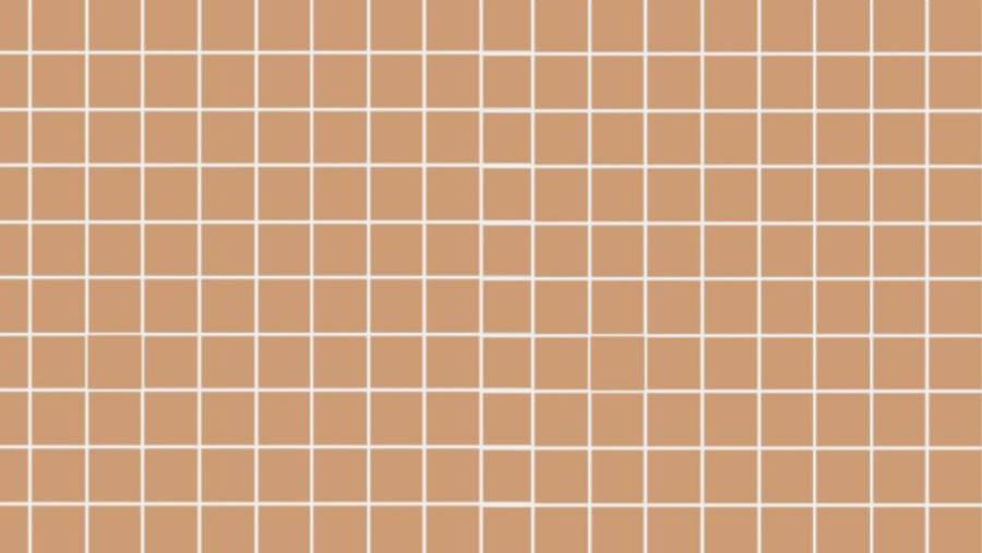 Aesthetic Beige Grid Wallpaper