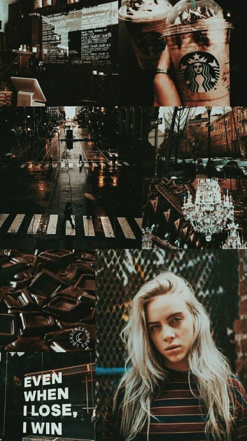 Aesthetic Billie Eilish Indie Aesthetic Collage Wallpaper