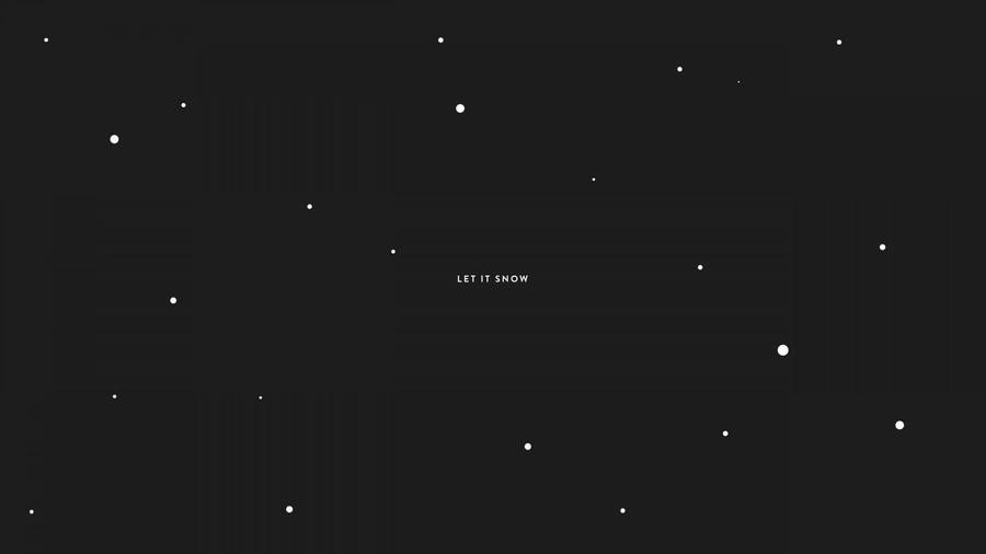 Aesthetic Boy Let It Snow Wallpaper