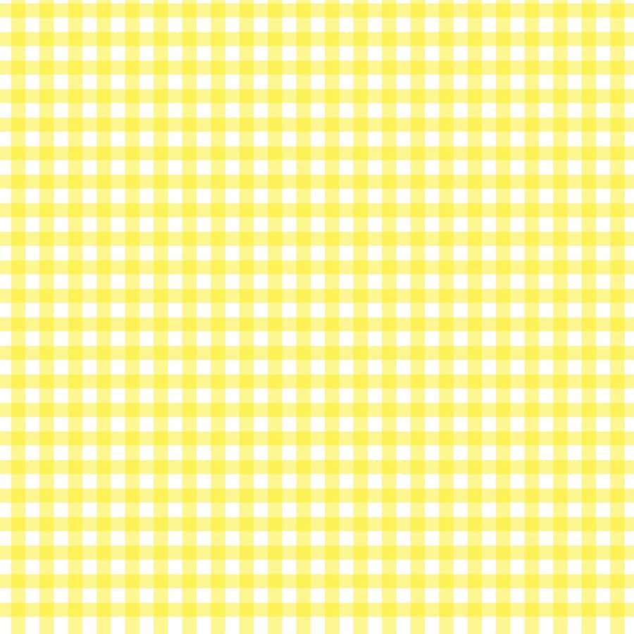 Aesthetic Bright Yellow Plaid Wallpaper