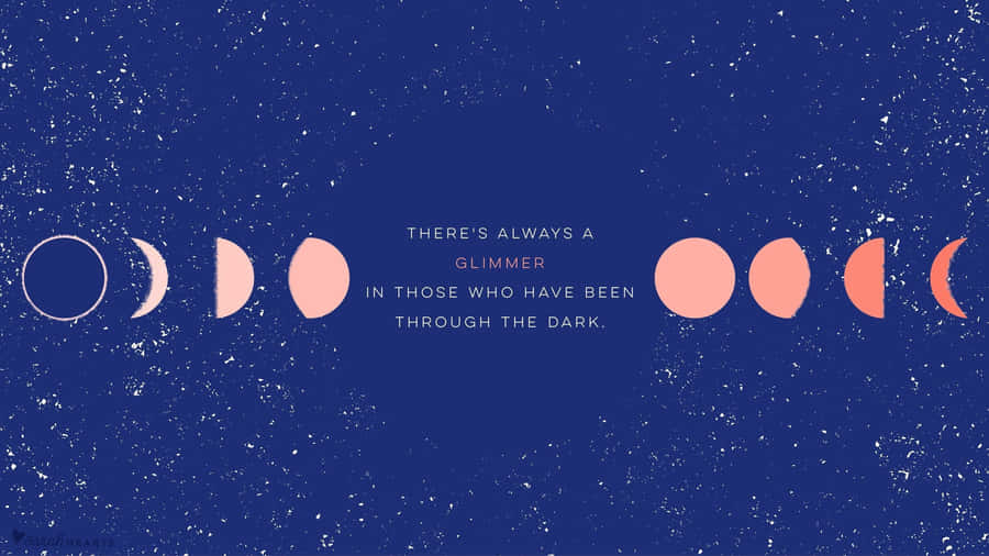 Aesthetic Computer 4k Moon Phases Wallpaper