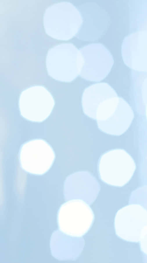 Aesthetic Light Blue Bokeh Lights Wallpaper