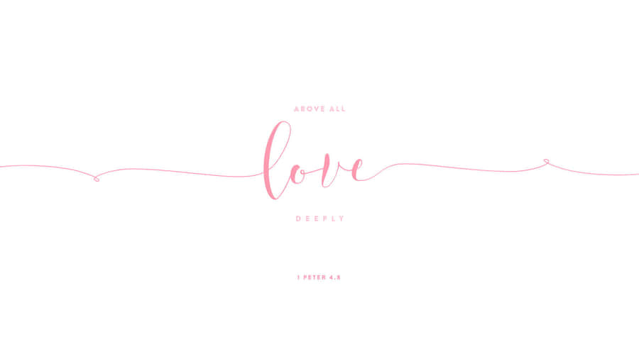 Aesthetic Love Bible Verse Background Wallpaper