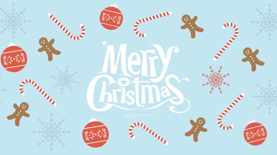 Aesthetic Merry Christmas Background Laptop Wallpaper