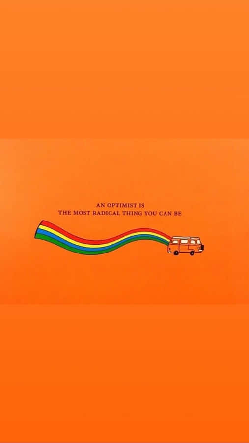 Aesthetic Orange One Color Wallpaper