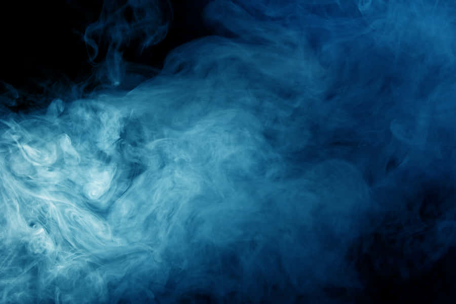 Aesthetic Pastel Blue Smoke In A Cloud Formation. Wallpaper