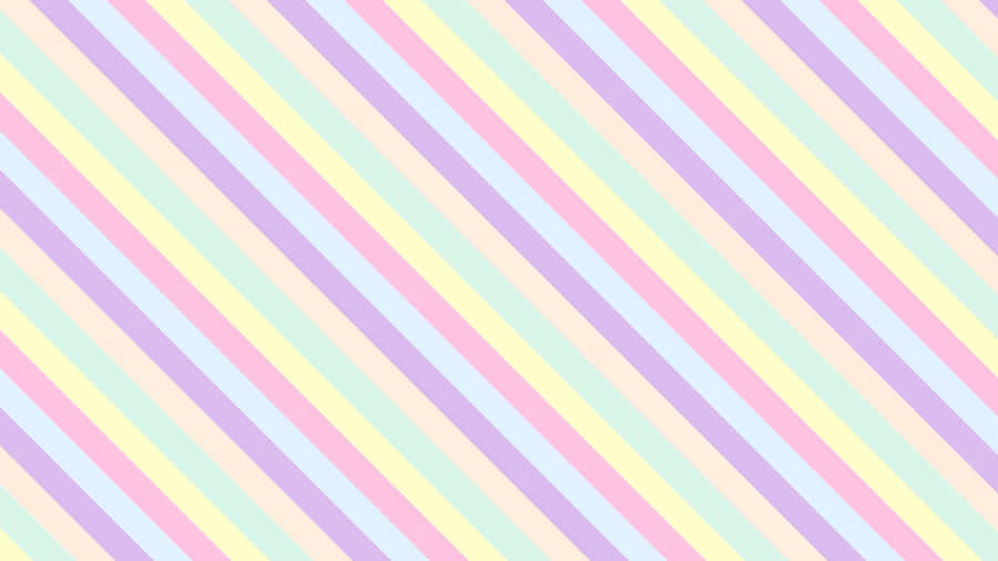 Aesthetic Pastel Striped Design Wallpaper