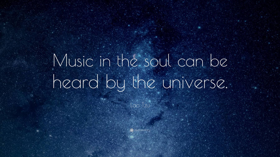 Aesthetic Quotes Music Night Sky Wallpaper