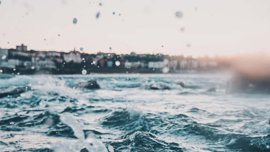 Aesthetic Small Waves Wallpaper