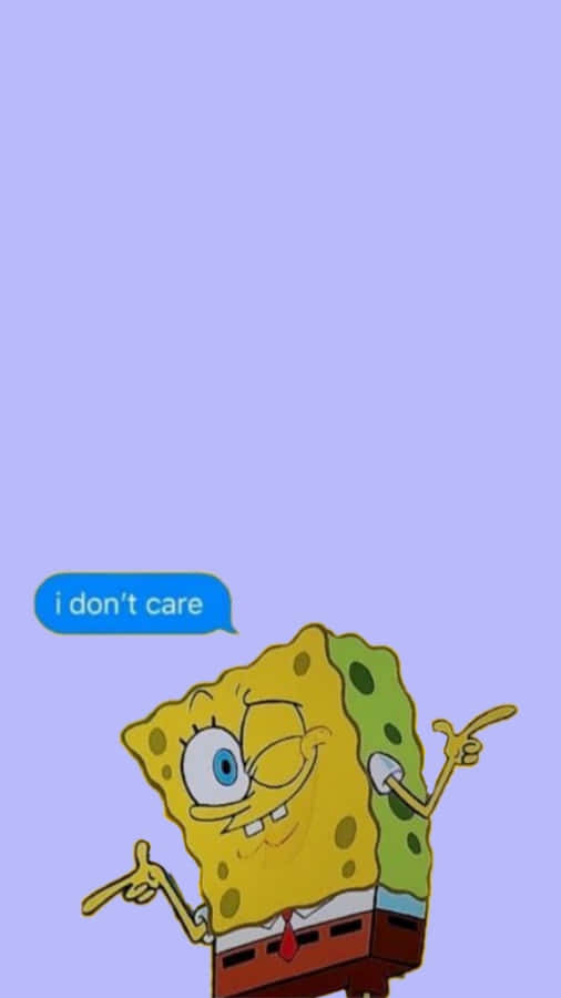 Aesthetic Spongebob Message Wallpaper