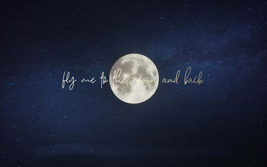 Aesthetic Stars And Moon Laptop Wallpaper