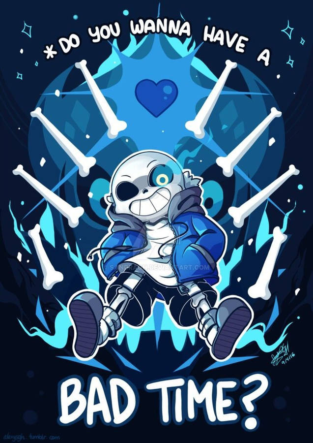 Aesthetic Undead Sans Fan Art Hd Wallpaper