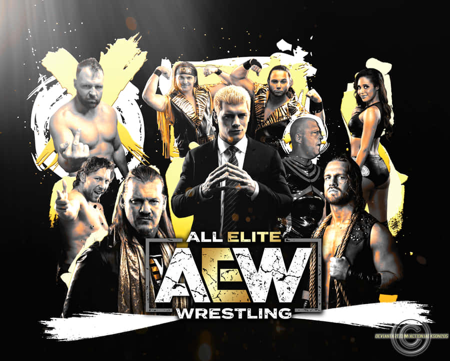 Aew - All Elite Wrestling, The Premier Wrestling Platform In North America Wallpaper