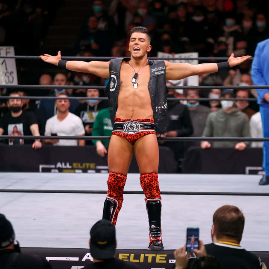 Aew Star Sammy Guevara In Action Wallpaper