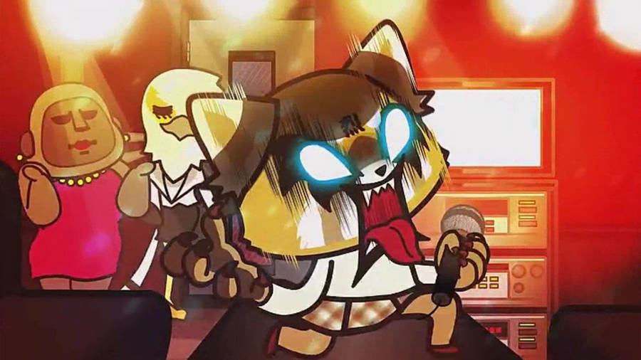 Aggretsuko Karaoke Session Wallpaper