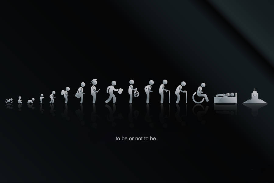 Aging Icons Computer Lock Screen Wallpaper