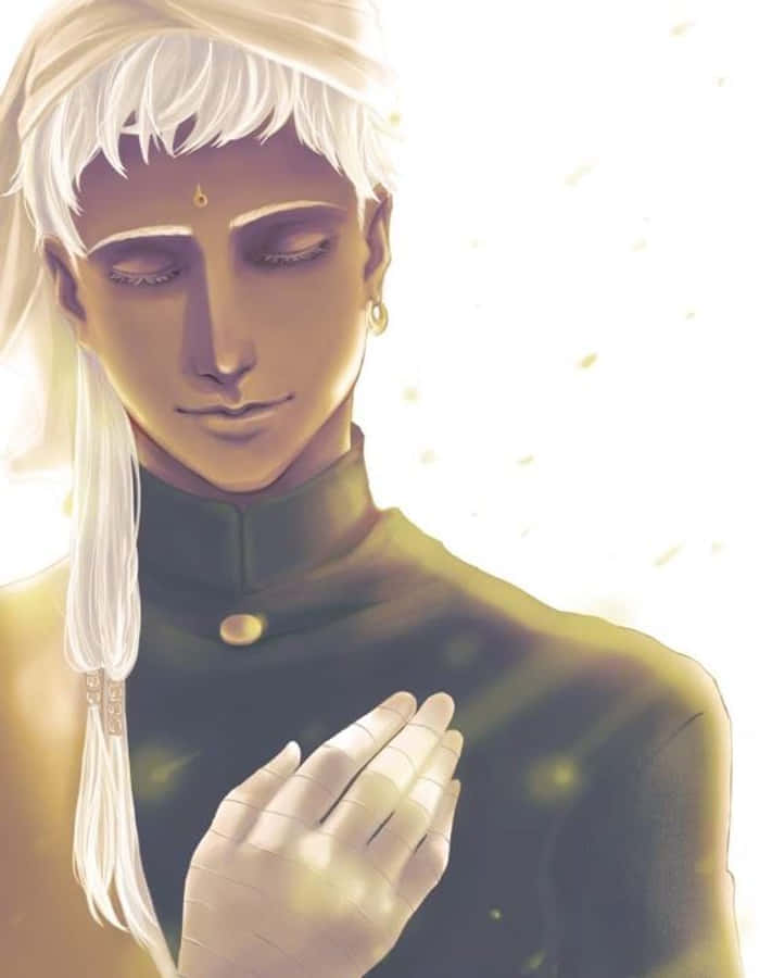 Agni's Elegant Stance From Black Butler Wallpaper