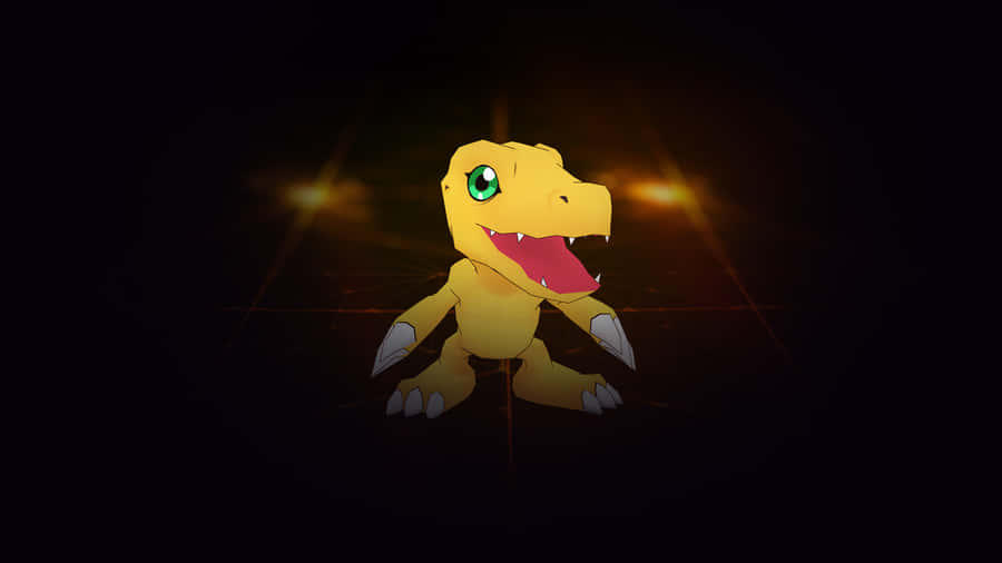 Agumon Digital Monster Spotlight Wallpaper