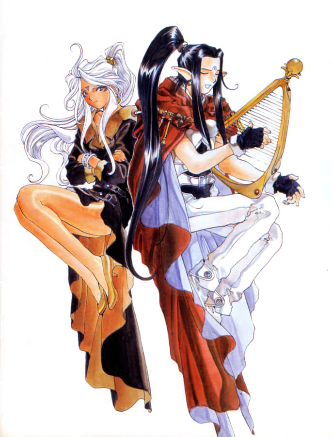 Ah My Goddess Urdand Mysterious Musician Wallpaper