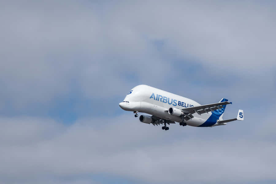 Airbus Beluga In Flight Wallpaper